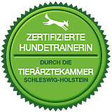 Zertifizierte Hundetrainerin durch die Tierärztekammer Schleswig-Holstein